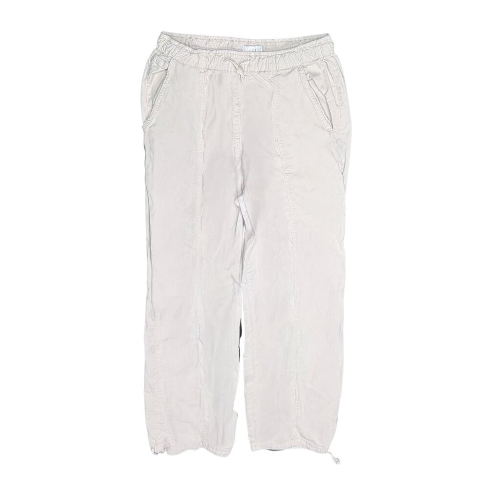 Nicole Miller New York Beige Drawstring Jogger Pants - Picture 1 of 7
